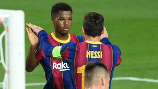 Ansu Fati a Messi, en emotiva despedida: “Todos los chicos soñamos con jugar junto a ti”