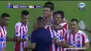 Junior vs. Santa Fe EN VIVO: así fue el gol de Téofilo Gutierrez para el 1-0 del 'Tiburón' | VIDEO