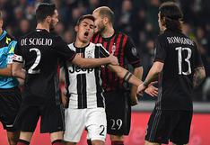 Juventus ganó con polémica 2-1 al Milan por la Serie A
