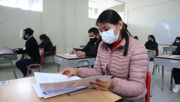 Cerca de 300 mil docentes serán evaluados este fin de semana en los concursos de nombramiento (sábado 13) y de acceso al cargo de director de UGEL (domingo 14). (Foto: Minedu)