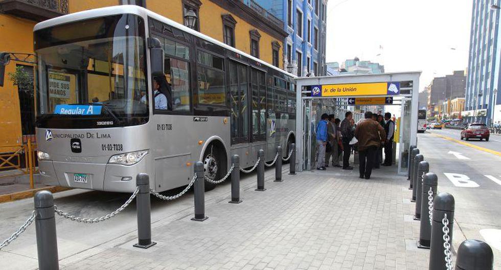 Metropolitano informó sobre los desvíos de los buses. (Foto: El Comercio)