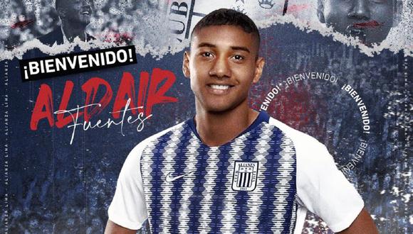 Aldair Fuentes fue anunciado como nuevo refuerzo de Alianza Lima. (Foto: Tw @ClubALoficial)