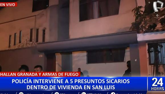Policía captura en San Luis a cinco extranjeros que pertenecerían a una facción de la banda ‘El Tren de Aragua’. (Foto: 24 Horas)