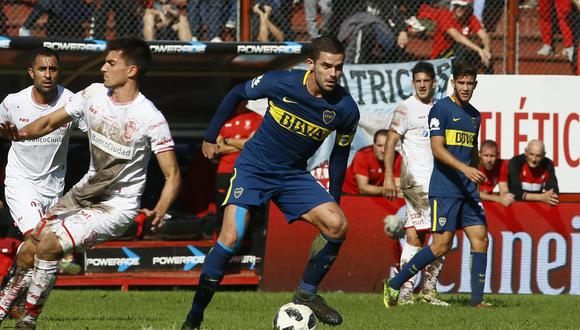 Boca Juniors, con un equipo alternativo, igualó en cancha de Huracán, con una gran producción goleadora de ambos equipos. Fernando Gago jugó tras muchos meses de inactividad. (Foto: Boca)