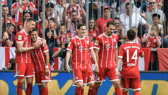 Bayern Múnich goleó sin problemas Frankfurt con un equipo totalmente alterno. En dicho encuentro debutaron dos juveniles: Dorsch y Evina. (Foto: AFP)