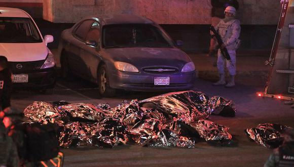 Al menos 39 migrantes murieron en un incendio en una estación del Instituto Nacional de Migración (INM) de Ciudad Juárez, en la frontera norte de México, según indicaron este martes a EFE fuentes oficiales. (Foto: EFE/Luis Torres)