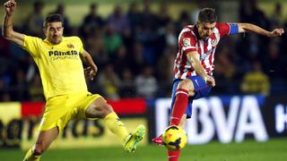 Atlético de Madrid empató 1-1 con Villareal y no pudo mantenerse a un punto del Barcelona 