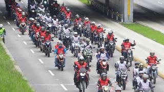 Fiestas Patrias: motociclistas formarán larga bandera peruana