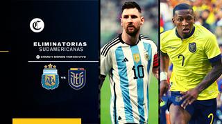 En directo, Argentina vs. Ecuador online: horarios, canales TV y streaming