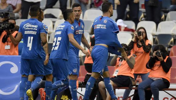 Con goles de Caraglio (60') y Méndez (66'), Cruz Azul le volteó el partido al Necaxa, que se había puesto adelante con gol de Fernández (4'). (Foto: AFP)
