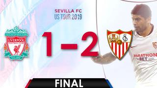 Sevilla venció 2-1 a Liverpool en amistoso jugado en Boston