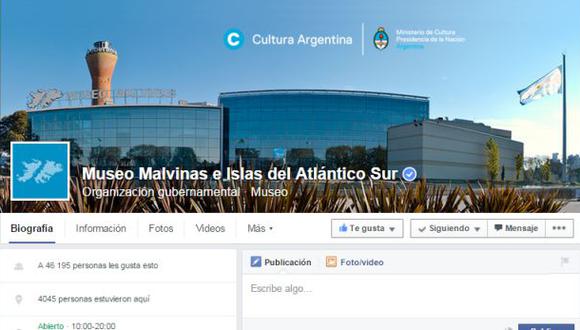 Británicos atacan cuenta de Facebook del Museo Malvinas