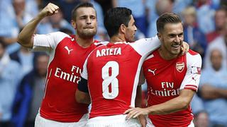 Arsenal goleó 3-0 al City y conquistó la Community Shield