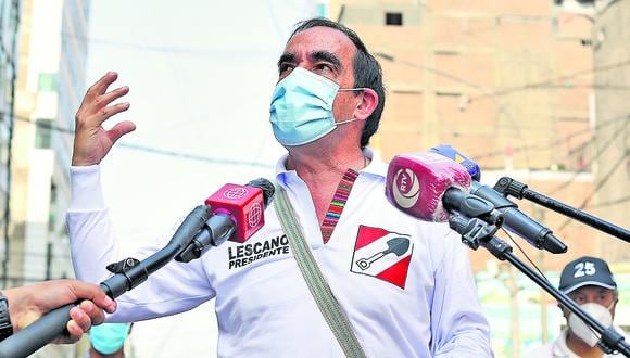 El candidato de Acción Popular, Yonhy Lescano, se refirió al programa de crédito con garantía estatal. (Foto: GEC)