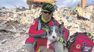 El momento en el que el perro rescatista Balam, encontró una persona bajo los escombros en Turquía