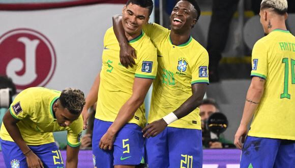 Brasil venció 1-0 a Suiza por el Mundial Qatar 2022 desde el estadio 974 de Doha. (Foto: AFP)