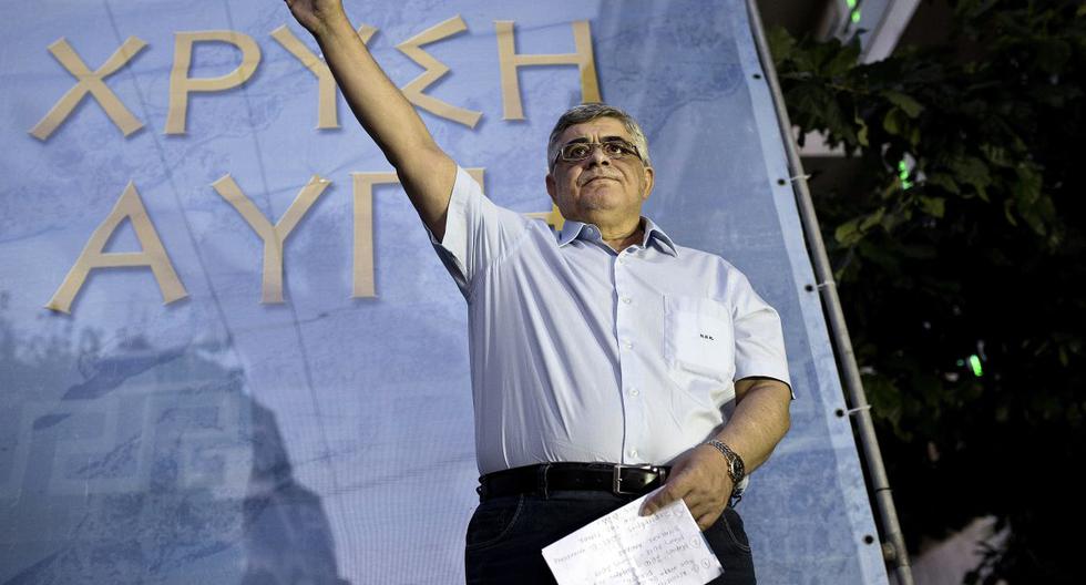 El líder ultraderechista, cercano al ex dictador Georges Papadopoulos, califica el juicio de “complot político”. (AFP)