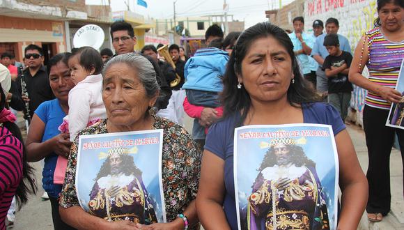 El patrón de Ayabaca saldrá hoy de su templo, luego de participar de una misa y procesión de despedida. (Foto: Ralph Zapata)