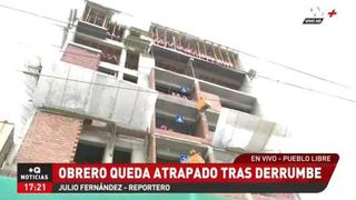 Pueblo Libre: trabajador quedó atrapado por cinco horas en una obra de construcción 