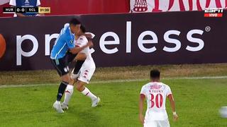 La dura falta de Jostin Alarcón en contra de Guillermo Benítez durante el Cristal vs Huracán | VIDEO