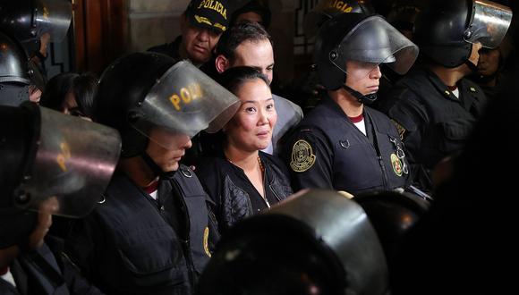 Keiko Fujimori recuperó anoche su libertad tras ocho días bajo detención preliminar. (Foto: EFE)