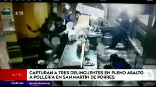 Policía frustra asalto a pollería en San Martín de Porres 