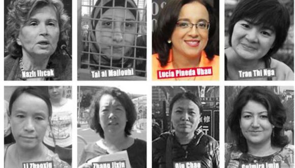 Según RSF, en el mundo hay actualmente 27 mujeres periodistas presas por ejercer su oficio. la única latinoamericana es la nicaragüense Lucía Pineda Ubau.