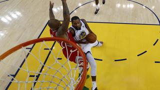Warriors vs. Rockets: Durant hizo espectacular tapón a Harden y terminó en canasta |VIDEO