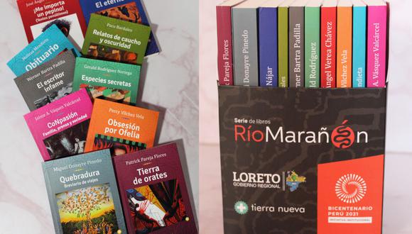 La colección Río Marañón es la primera de tres series que reúne a autores contemporáneos de la Amazonía. está compuesta por 10 libros de autores como Miguel Donayre, Jorge Nájar y Paco Bardales.