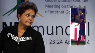 Rousseff elogió la reacción de Dani Alves contra el racismo