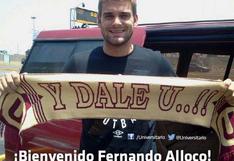 Fernando Alloco llegó a Lima para incorporarse a Universitario