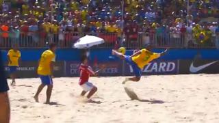 Extraordinario gol de Brasil en final de fútbol playa (VIDEO)