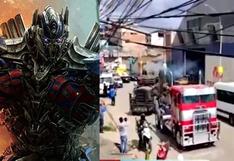 Transformers en Cusco: vehículos de la película recorrieron así las calles de la ciudad imperial  [VIDEO]