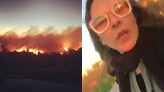 Kate del Castillo evacua su casa por incendios en Los Ángeles