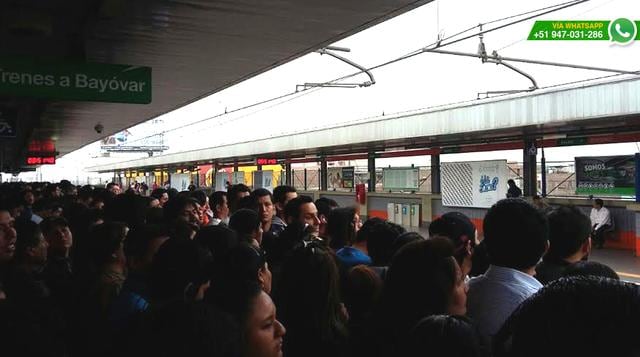 WhatsApp: tren averiado ocasionó problemas en el Metro de Lima - 2