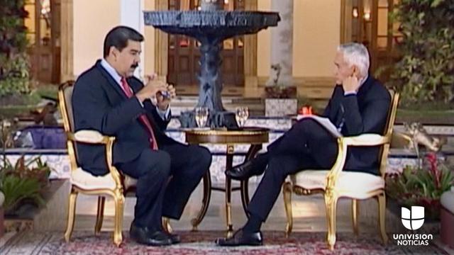 Jorge Ramos recupera la entrevista que Nicolás Maduro confiscó. Foto: Univisión