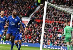 Leicester igualó 1-1 con Manchester United y acaricia título en Premier League