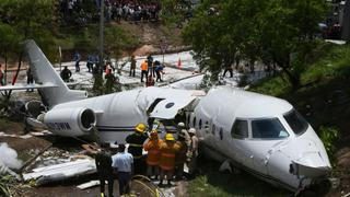 Jet ejecutivo de EE.UU. se sale de la pista en Tegucigalpa [FOTOS]