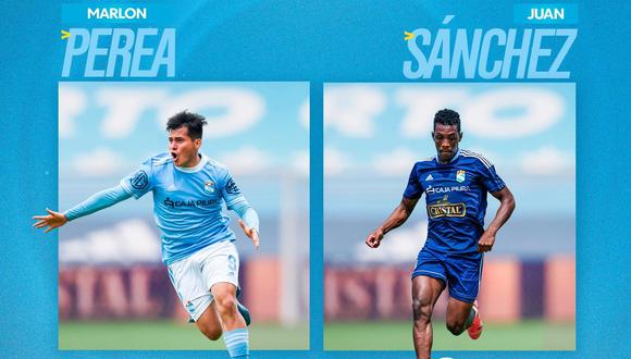 Marlon Perea y Juan Sánchez llegaron al primer equipo de Sporting Cristal. (Foto: SC)