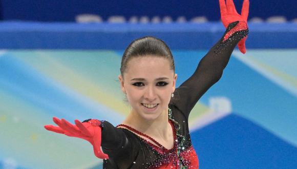 Kamila Valieva en los Juegos Olímpicos Beijing 2022. (Foto: AFP)