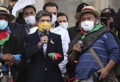 Alcaldesa de Bogotá recibe a la minga indígena y pide a Duque que los atienda 