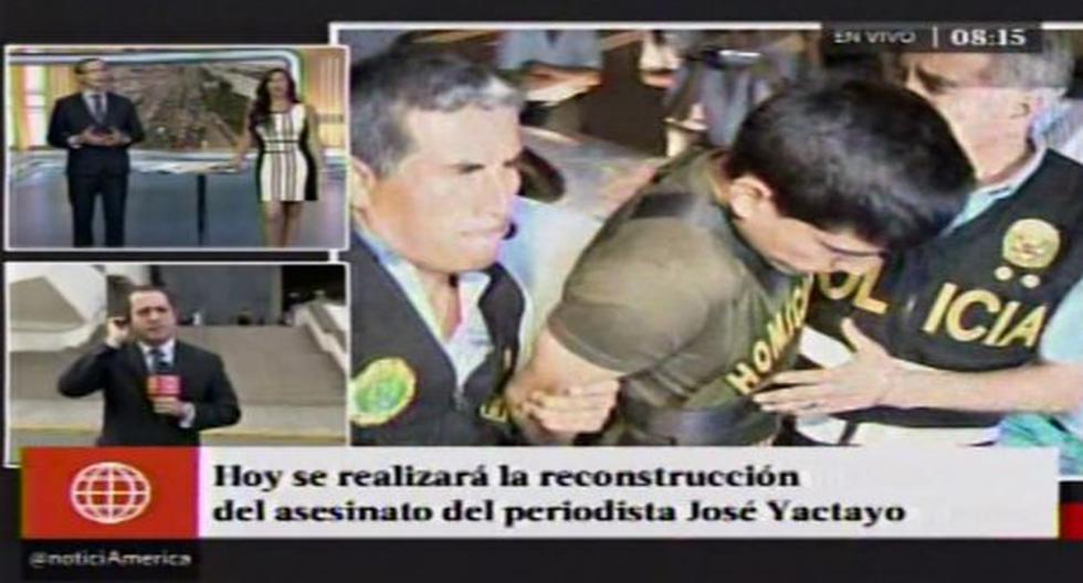 Wilfredo Zamora Carrión, presunto asesino del periodista José Yactayo, pidió perdón por haber cometido el asesinato del conocido periodista peruano. (Fotocaptura: América TV)