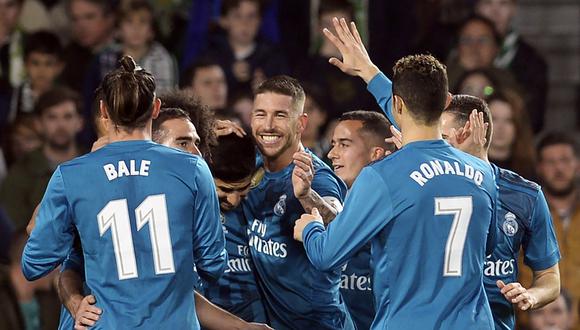 Real Madrid sigue en racha positiva de resultados y alcanzó un importante triunfo ante Betis, con anotaciones de Ronaldo, Benzema, Ramos y Asensio. (Foto: AFP)