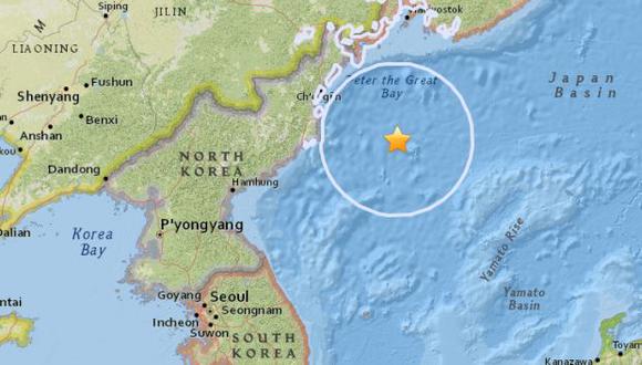 Un terremoto de magnitud 5.8 sacudió Corea del Norte, según el Servicio Geológico de los Estados Unidos. (Foto: USGS)