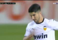 Barcelona vs. Valencia: Soler descontó con magnífico golazo desde fuera del área | VIDEO