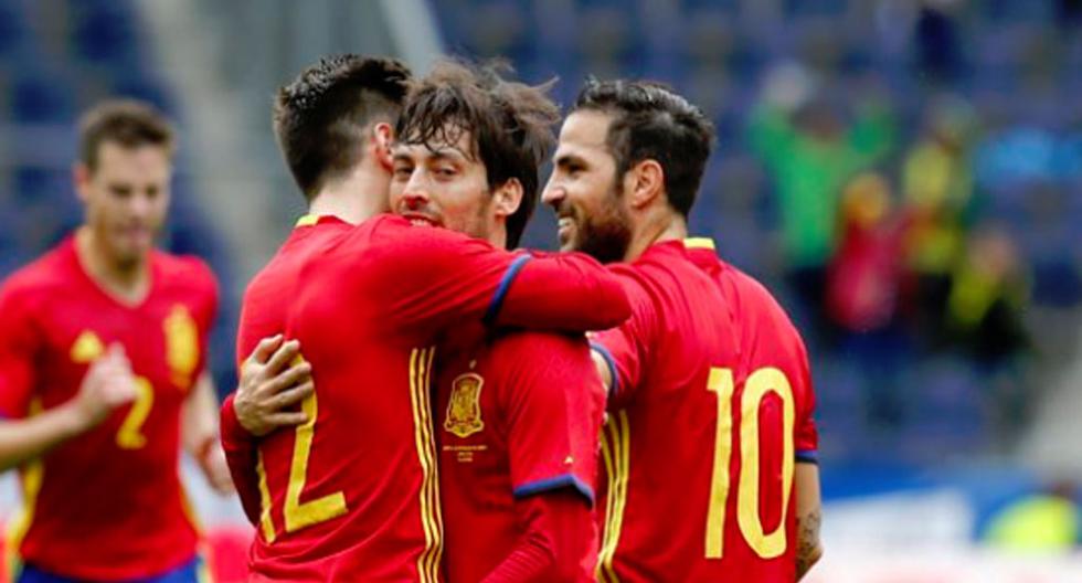 David Silva pone el 1-0 para España ante Corea del Sur | Foto: Captura