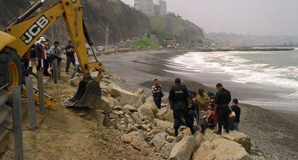 Municipalidad de Lima retirará rocas de La Pampilla (Foto: Facebook / Costa Verde de Todos)