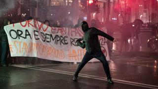 Enfrentamientos y violencia enturbian campaña electoral en Italia [FOTOS]