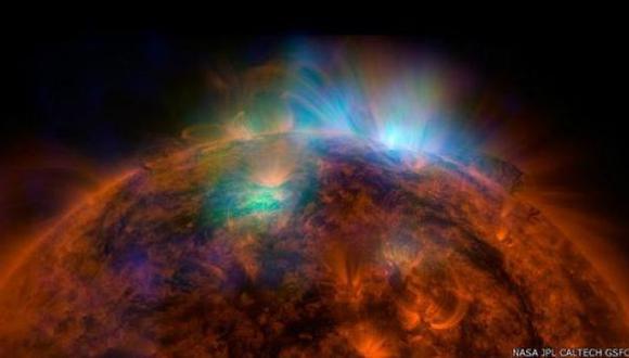 El Sol visto a través de rayos X. (Foto: NASA / BBC)