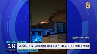 San Martín de Porres: joven con autismo muere durante incendio en vivienda